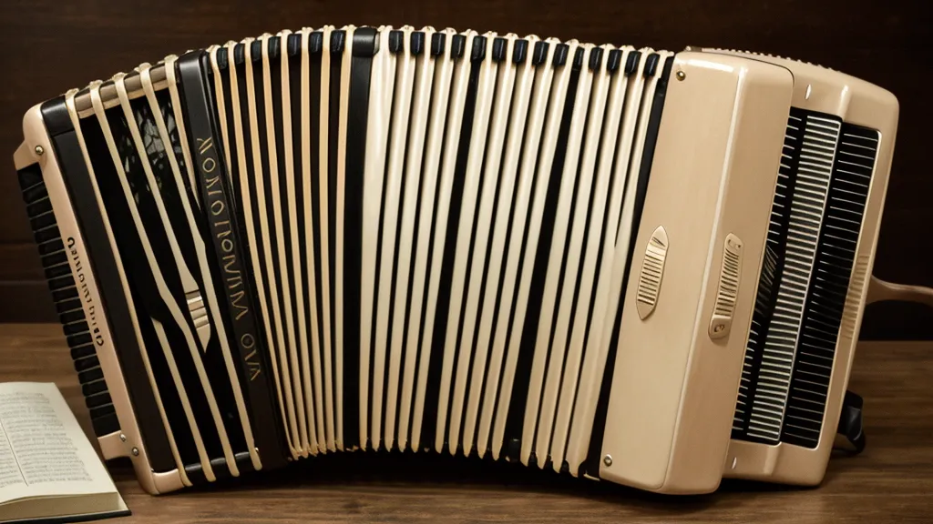 Detailaufnahme der linken Hand an den Bassknöpfen einer Ziehharmonika.