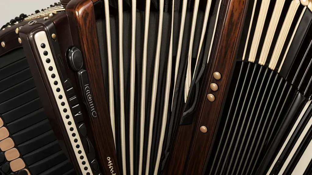 Die acht Bassknöpfe einer diatonischen Ziehharmonika, entscheidend für Anfänger beim Ziehharmonika lernen